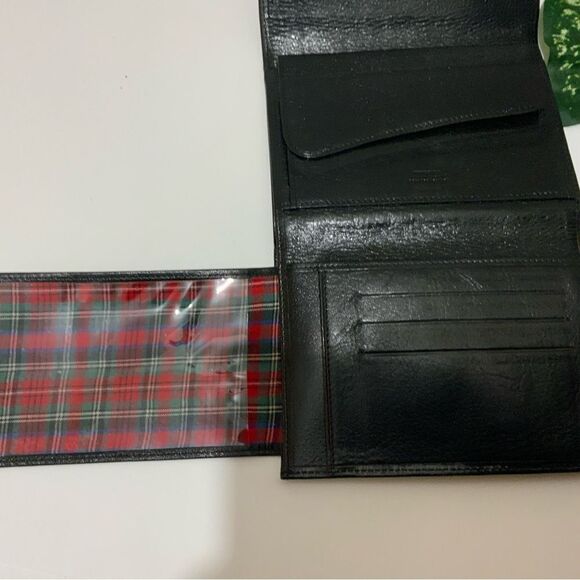 New WITTCHEN BLACK GENUINE ITALIAN LEATHER Italy Collection TRI FOLD WALLET - Picture 5 of 14